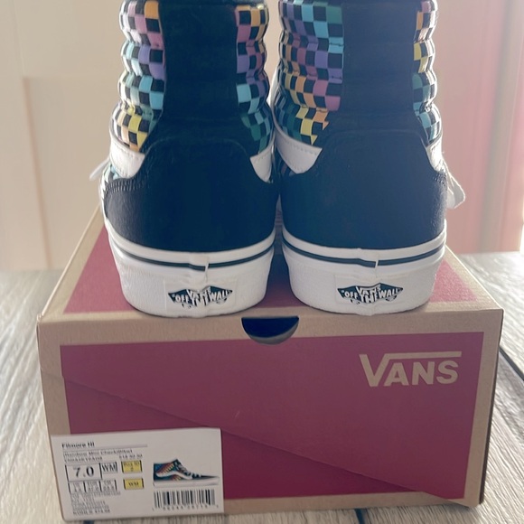 Vans Filmore high top multi colored  mini check - Picture 3 of 8